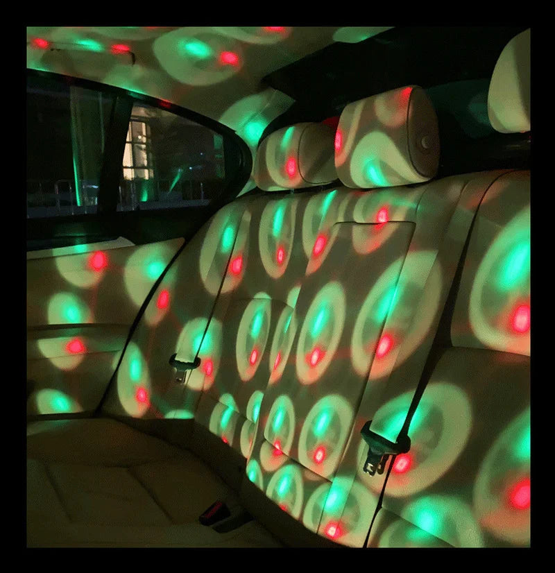 Decorative Lamp LED USB Multimodal Adjustable Wedding Car Interior Ceiling Decor Roof Star Projector Projection Night Lights